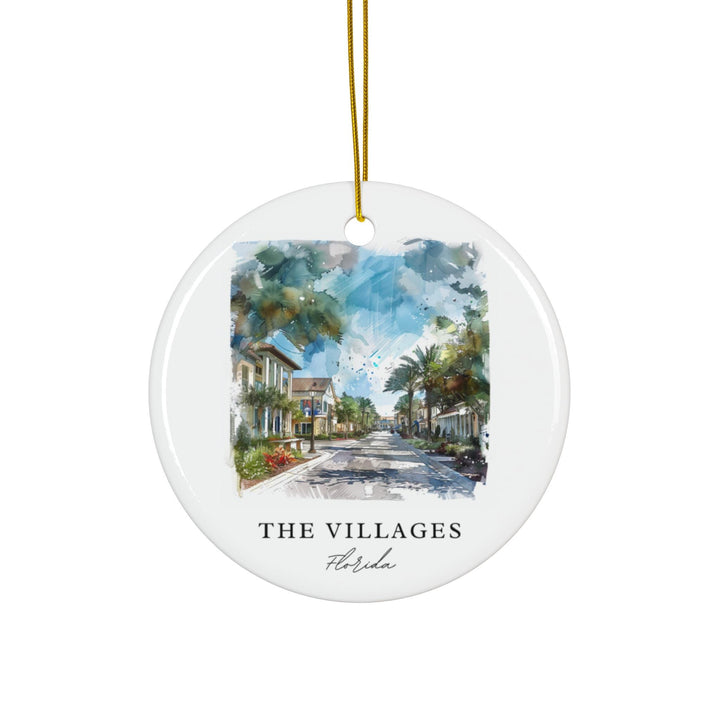 The Villages FL Ornament: Unique The Villages Florida Souvenir, The Villages Xmas Decor, and Authentic Villages FL Christmas Gift