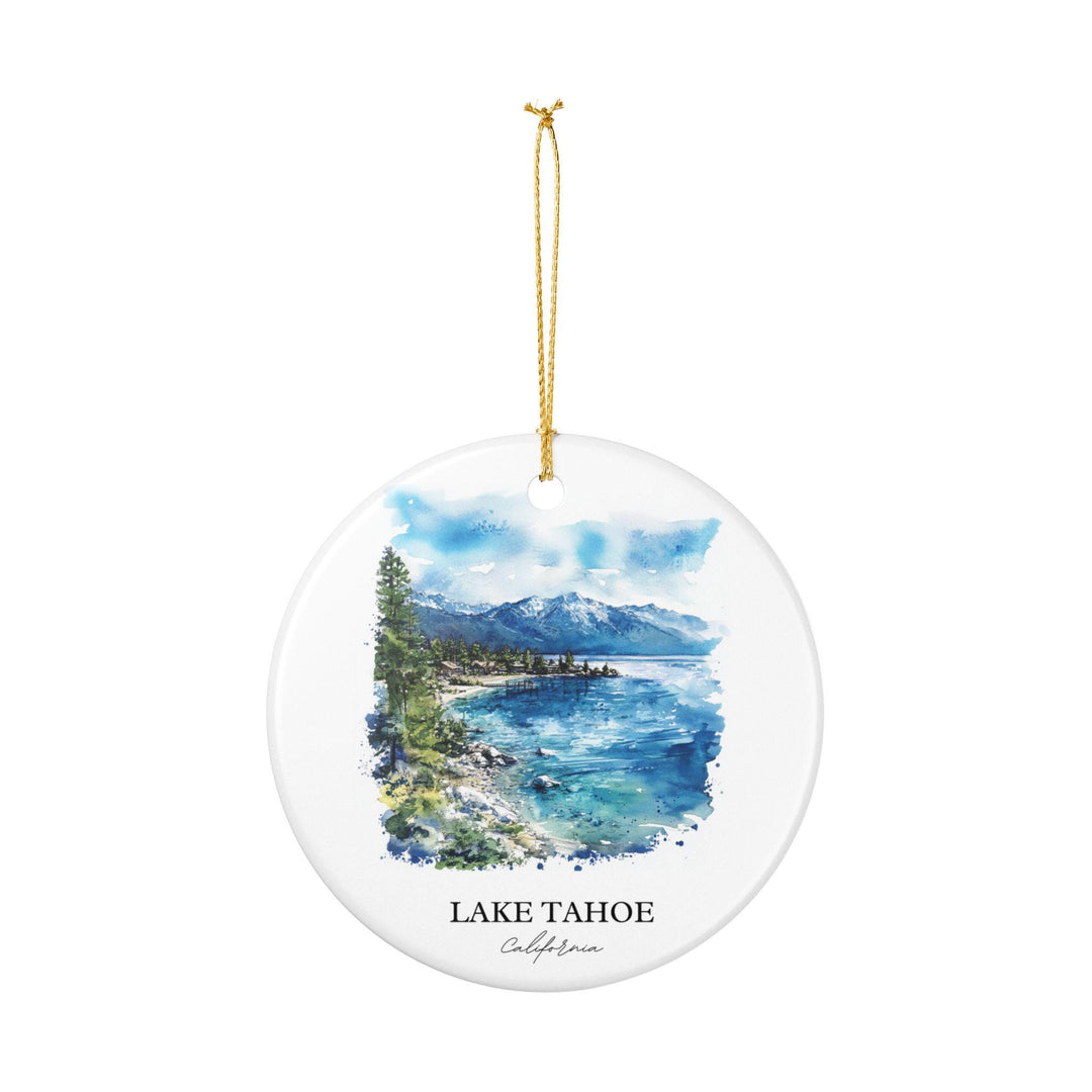 Lake Tahoe Ornament: Unique Lake Tahoe Souvenir, Tahoe Xmas Decor, and Authentic Lake Tahoe California Gift