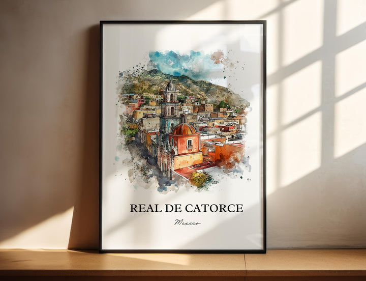 Real de Catorce, Mexico – Watercolor Art Print