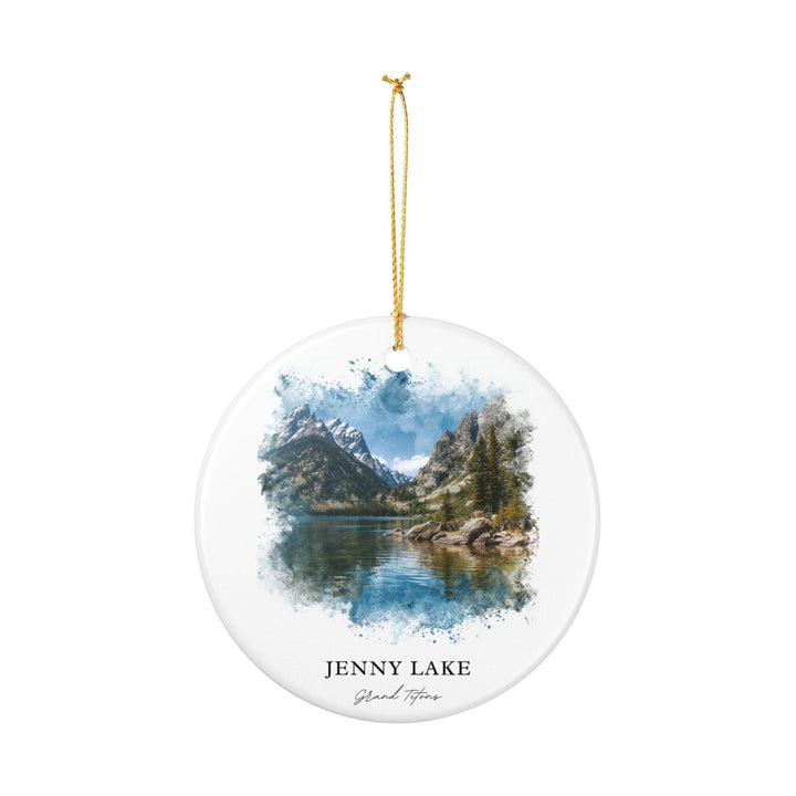 Jenny Lake Ornament: Unique Jenny Lake Souvenir, Grand Tetons Xmas Decor, and Authentic Grand Tetons Gift