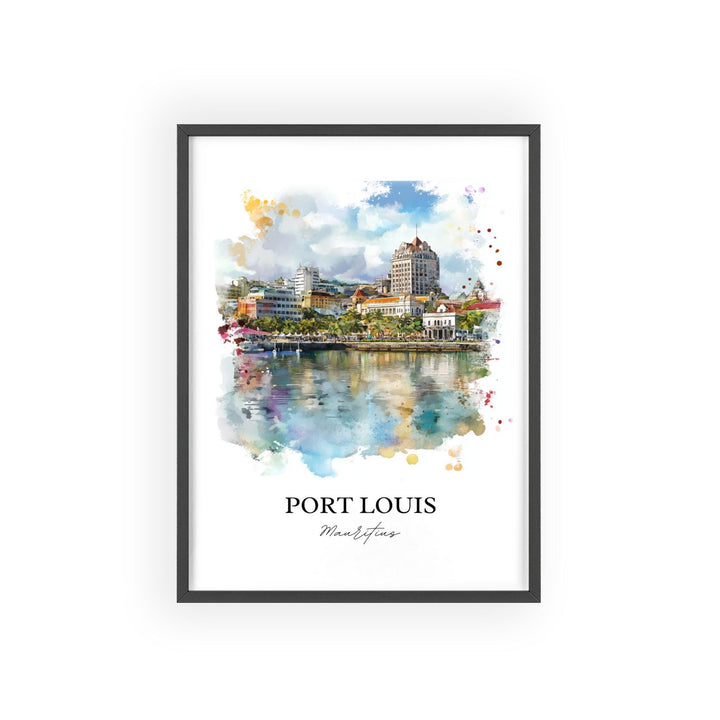 Port Louis, Mauritius – Watercolor Art Print