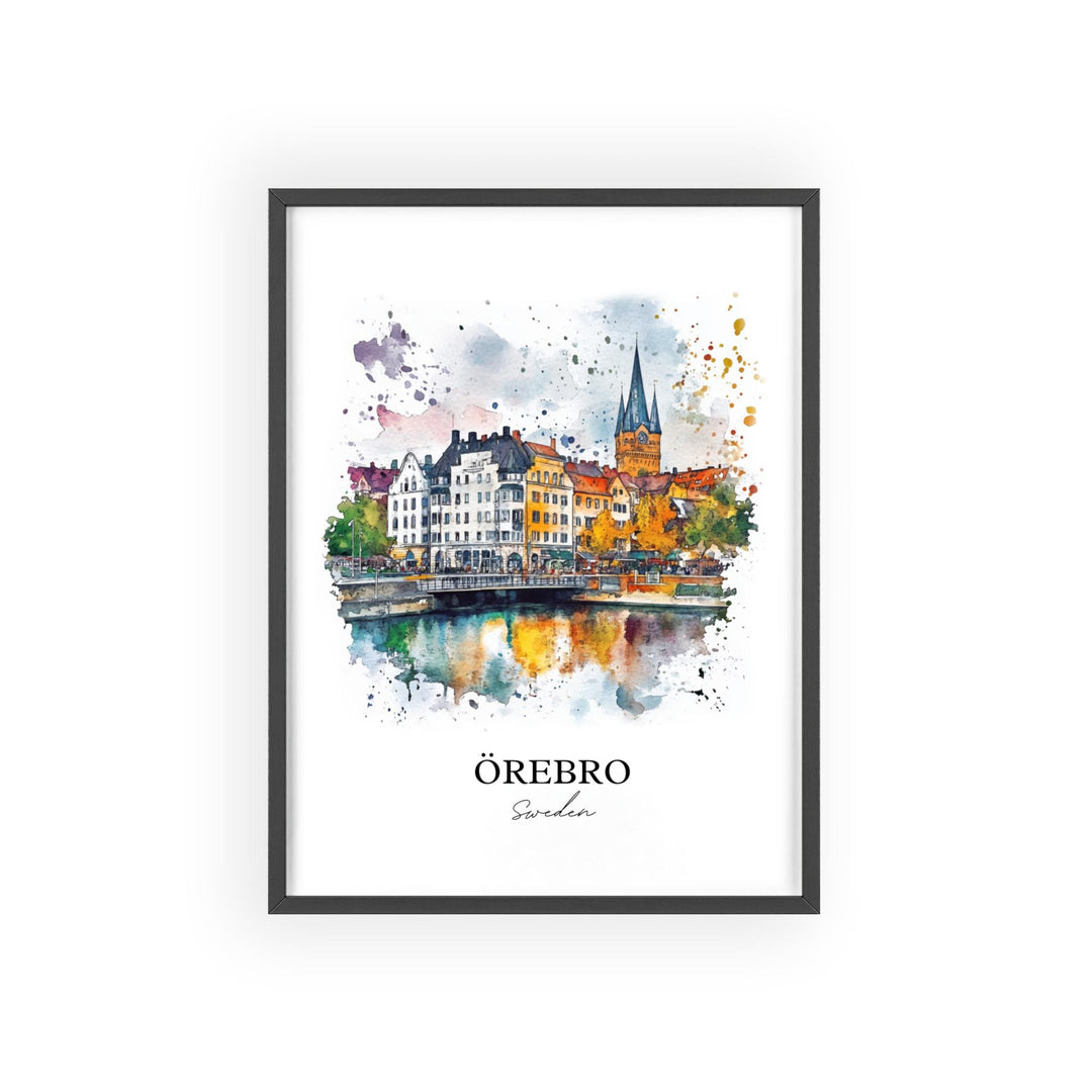 Orebro, Sweden – Watercolor Art Print