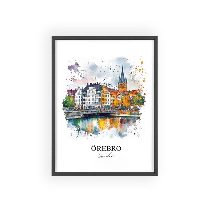 Orebro, Sweden – Watercolor Art Print