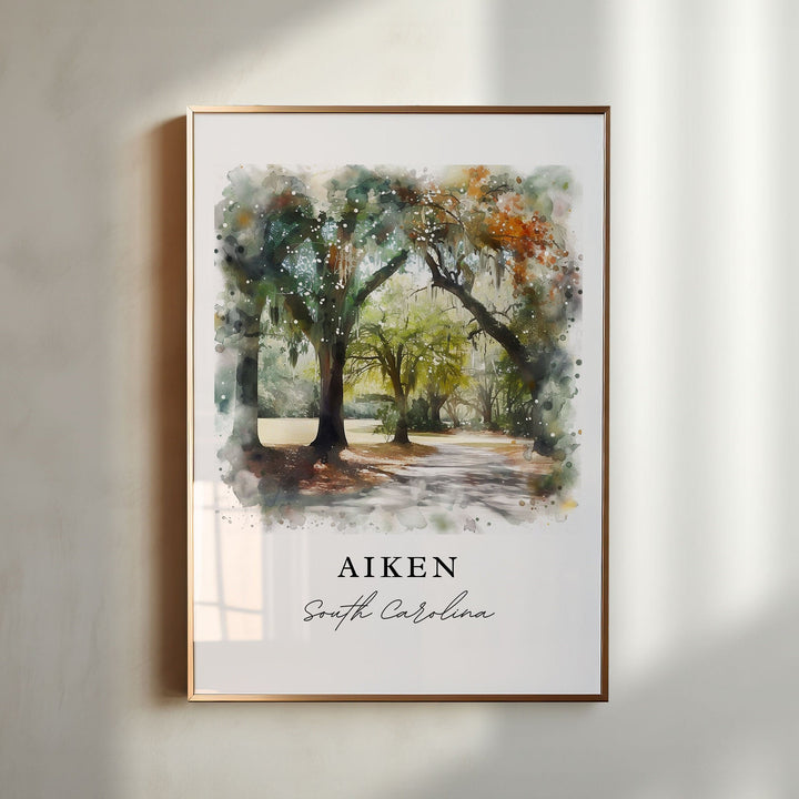 Aiken Wall Art - South Carolina Print