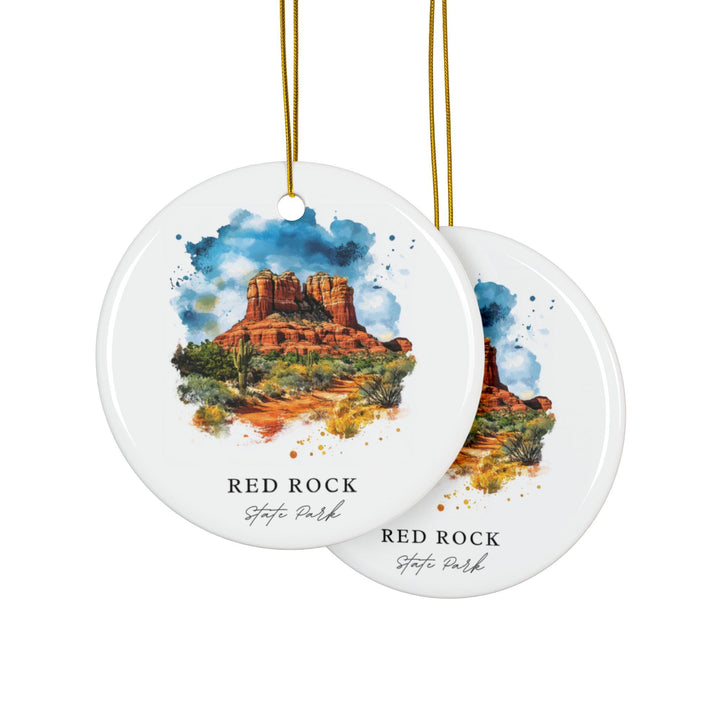Red Rock State Park Ornament: Unique Sedona Souvenir, Sedona AZ Xmas Decor, and Authentic Red Rock State Park Gift