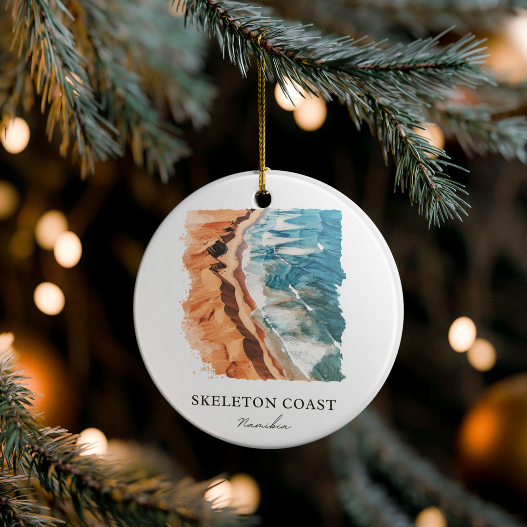 Skeleton Coast Ornament: Unique Skeleton Coast Souvenir, Namibia Xmas Decor, and Authentic Namibia Gift