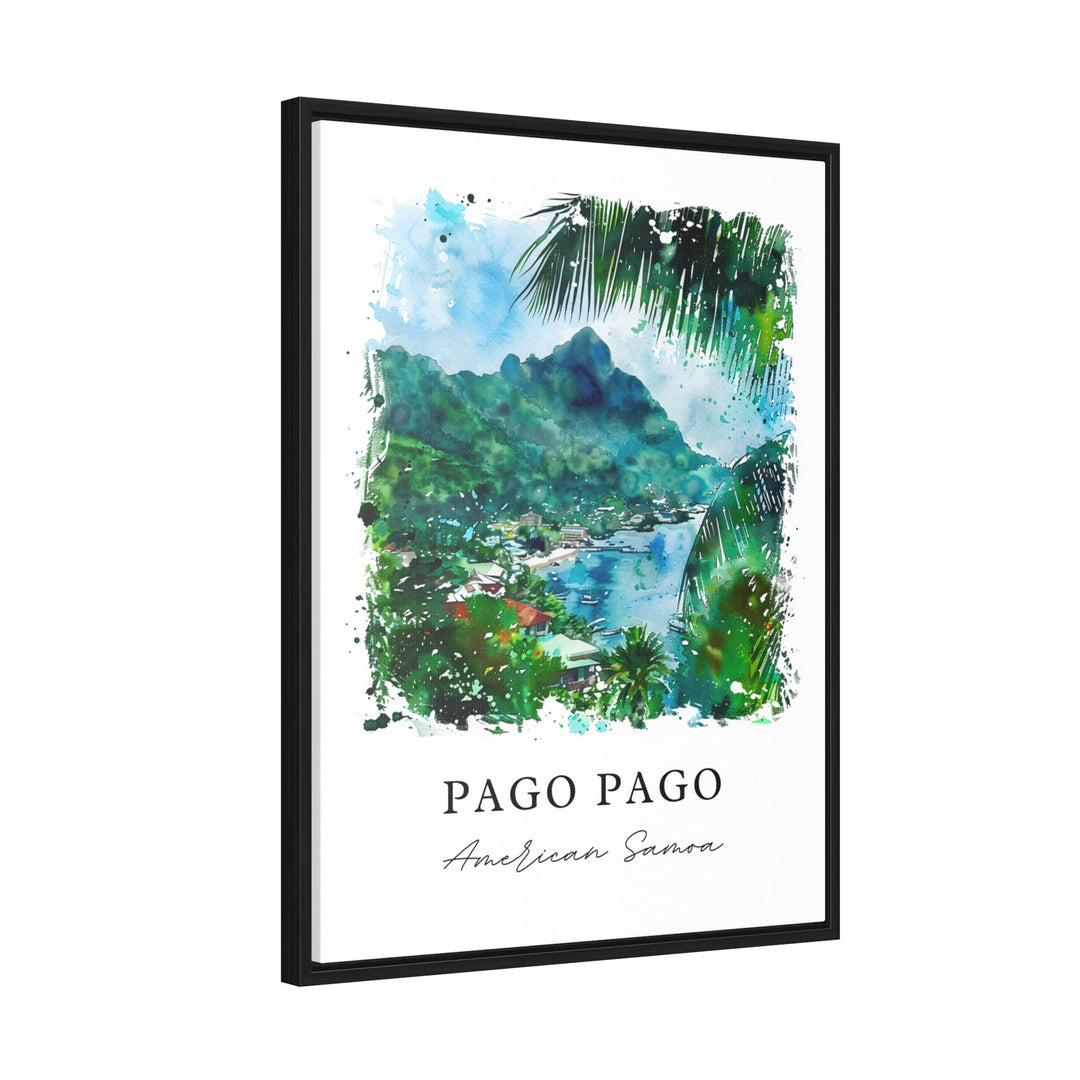 Pago Pago Wall Art, Pago Pago Print, Pago Pago Watercolor, Pago Pago Papua New Guinea Gift,