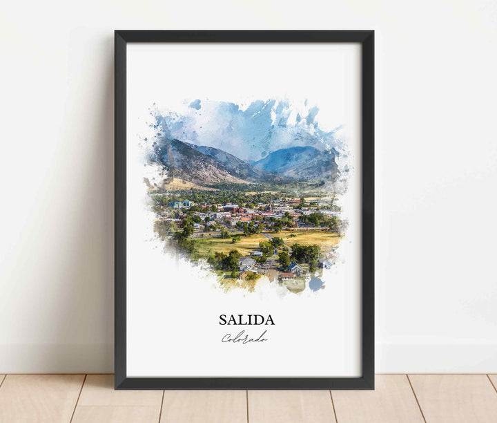 Salida, Colorado – Watercolor Art Print
