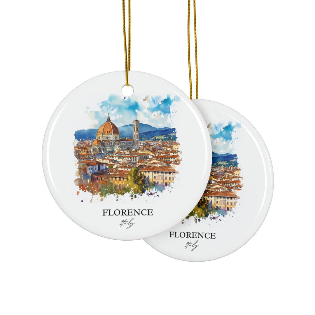 Florence Italy Ornament: Unique Florence Souvenir, Florence Xmas Decor, and Authentic Florence Italy Gift