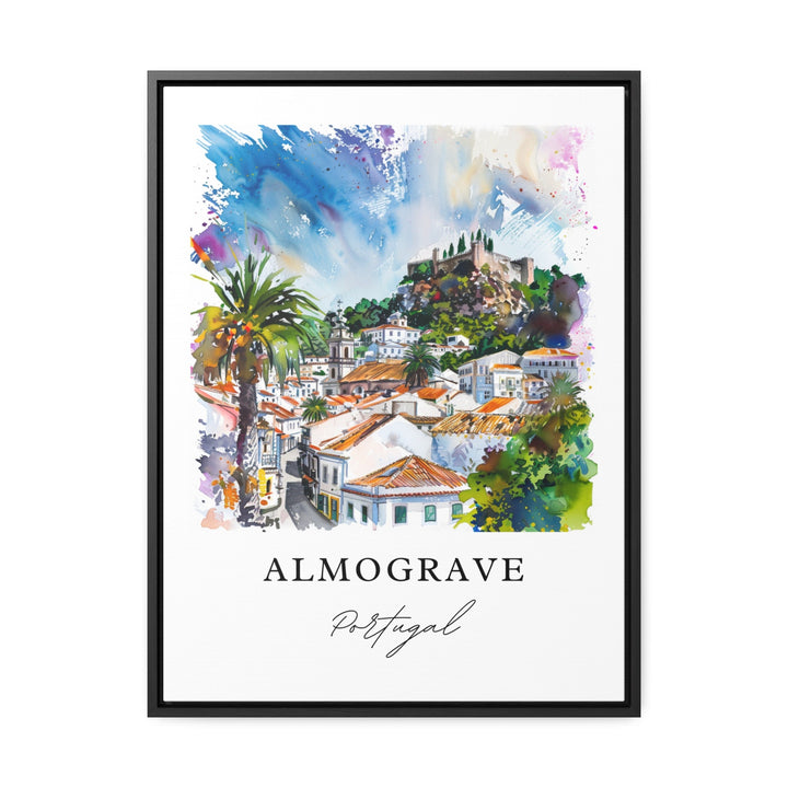 Almograve Wall Art, Longueira Print, Almograve Watercolor Art, Odemira Portugal Gift, Travel Poster, Housewarming Gift