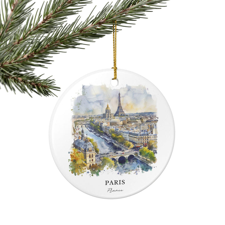 Paris France Ornament: Unique Paris France Souvenir, Paris France Xmas Decor, and Authentic France Gift