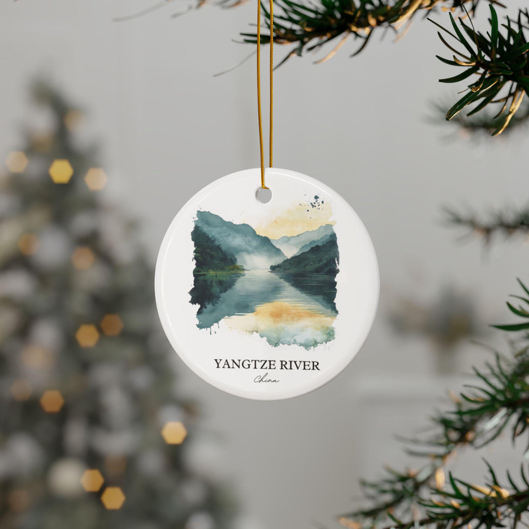 Yangtze River Ornament: Unique Yangtze River Souvenir, Yangtze River Xmas Decor, and Authentic Yangtze River Gift