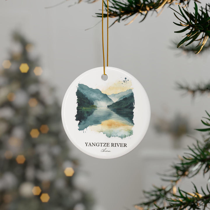 Yangtze River Ornament: Unique Yangtze River Souvenir, Yangtze River Xmas Decor, and Authentic Yangtze River Gift