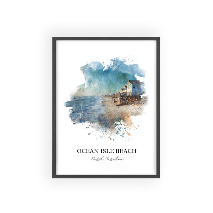 Ocean Isle Beach, North Carolina – Watercolor Art Print
