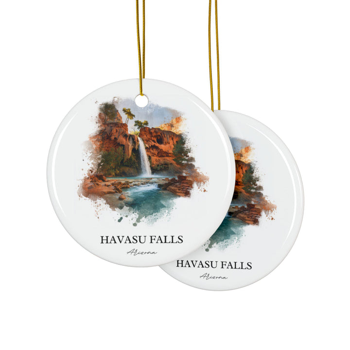 Havasu Falls Ornament: Unique Havasu Falls Souvenir, Arizona Xmas Decor, and Authentic Havasu Falls Gift