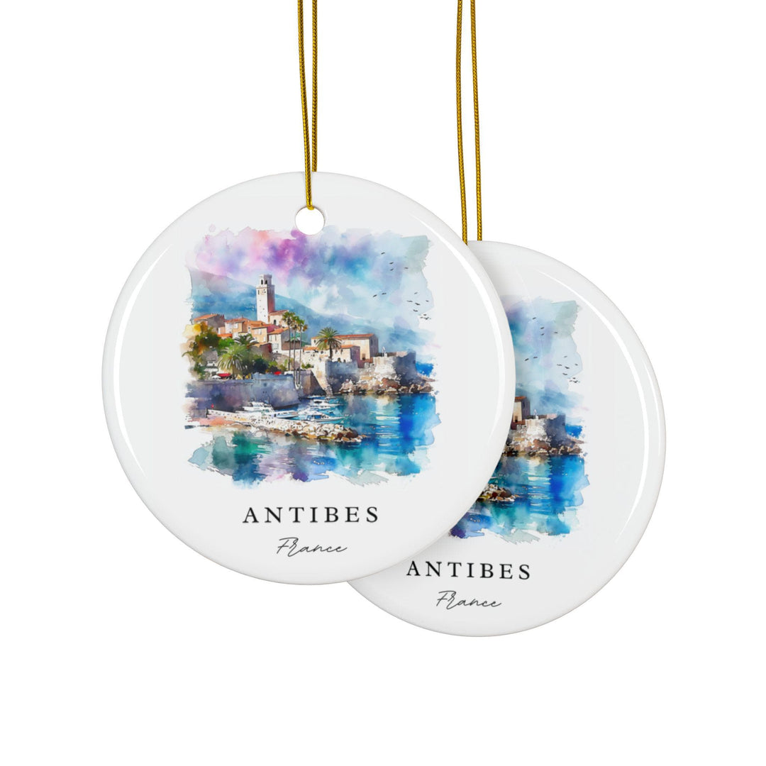 Antibes France Ornament: Unique Antibes Souvenir, Antibes France Xmas Decor, and Authentic France Gift