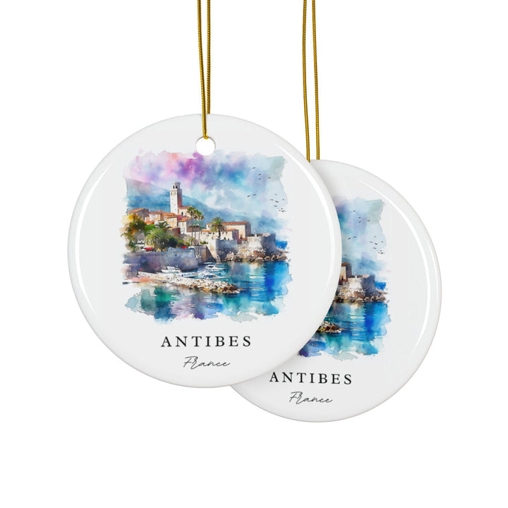Antibes France Ornament: Unique Antibes Souvenir, Antibes France Xmas Decor, and Authentic France Gift