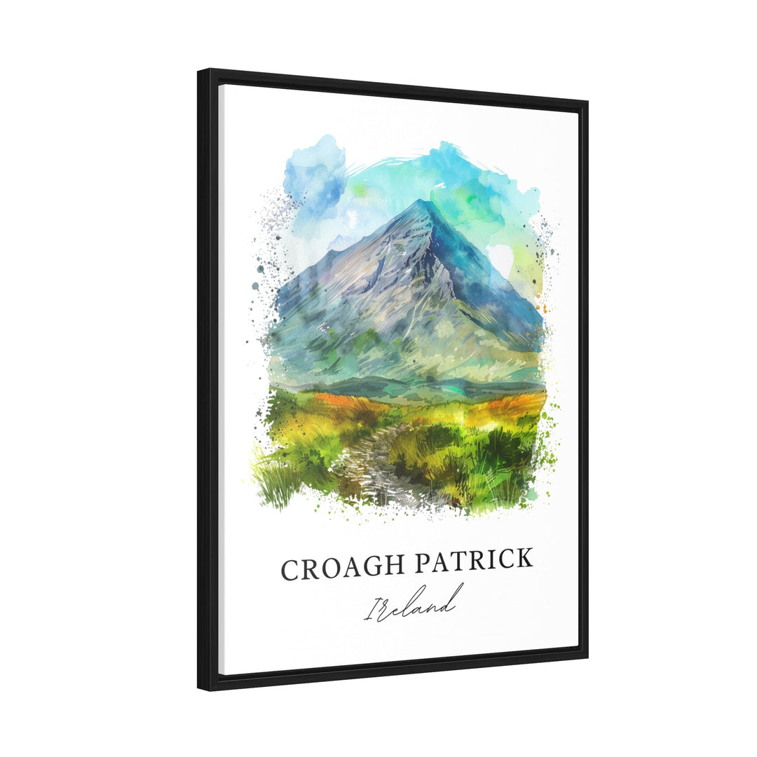 Croagh Patrick Wall Art, Croagh Patrick Print, Ireland Watercolor, The Reek Ireland Gift, Travel Poster, Housewarming Gift