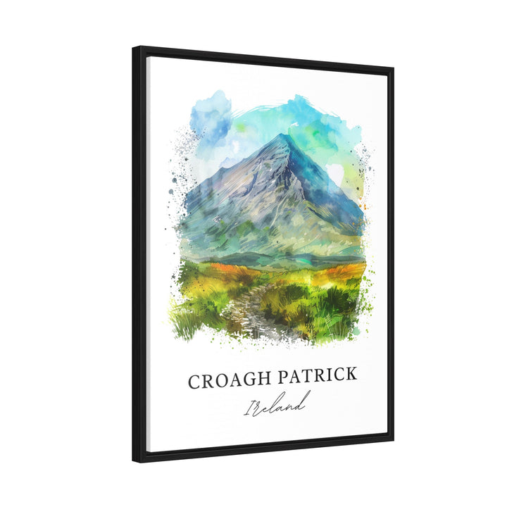 Croagh Patrick Wall Art, Croagh Patrick Print, Ireland Watercolor, The Reek Ireland Gift, Travel Poster, Housewarming Gift