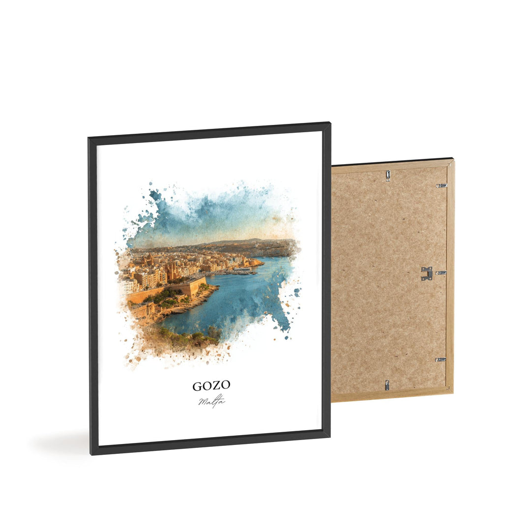 Gozo, Malta – Watercolor Art Print