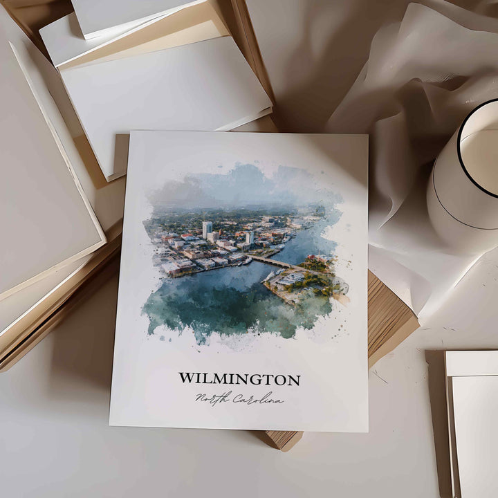 Wilmington, North Carolina – Watercolor Art Print
