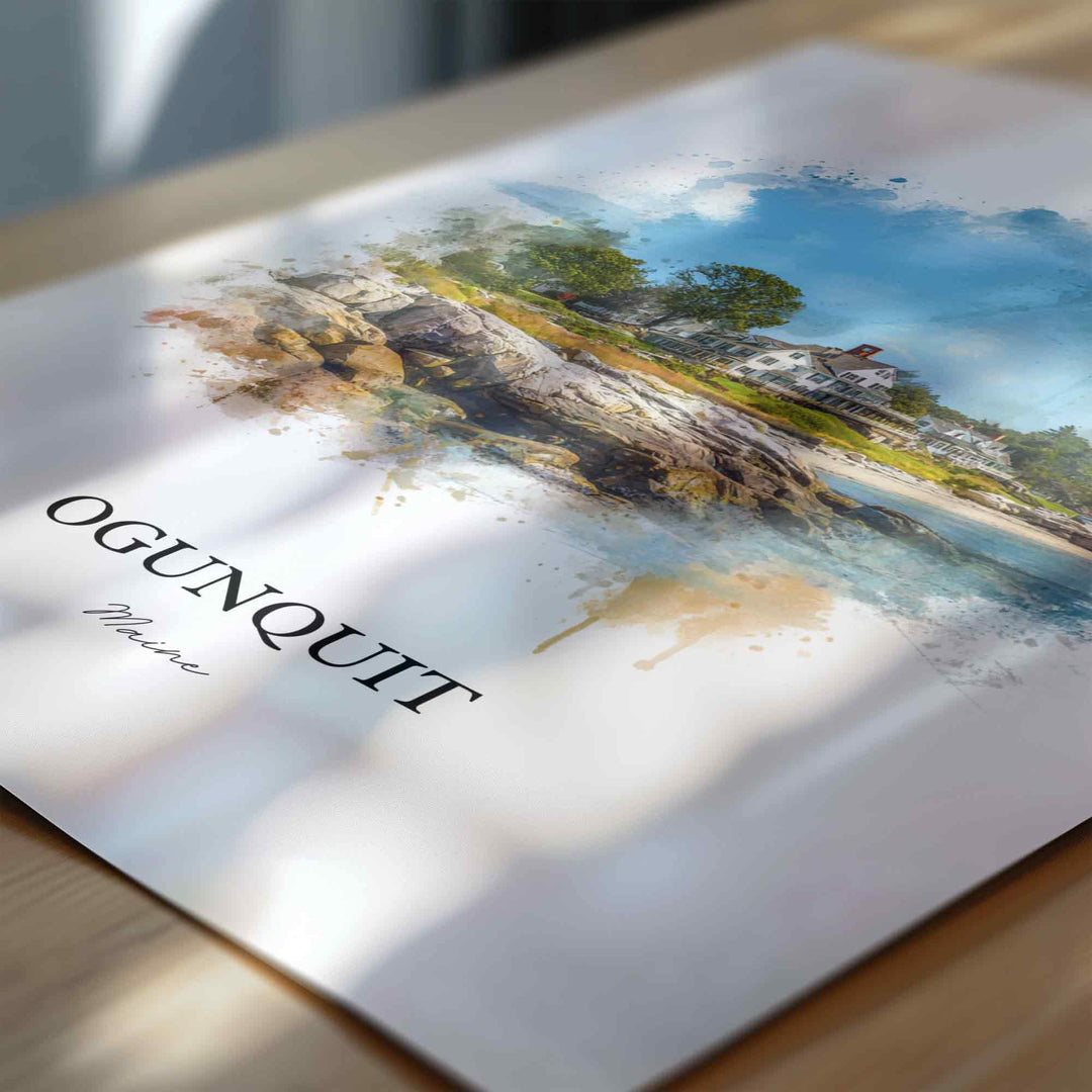 Ogunquit, Maine – Watercolor Art Print