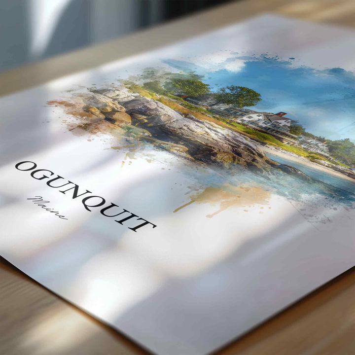 Ogunquit, Maine – Watercolor Art Print