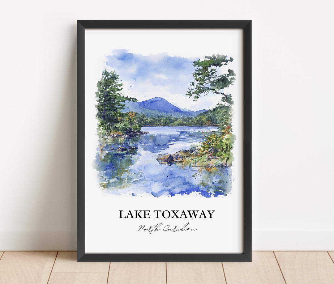 Lake Toxaway Wall Art, Cashiers NC Print, North Carolina Artwork, Lake Toxaway Gift, Travel Print, Travel Poster, Housewarming Gift