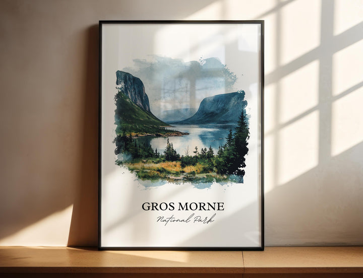 Gros Morne National Park Art, Newfoundland and Labrador Print, Gros Morne National Park Gift, Travel Print, Travel Poster, Housewarming Gift