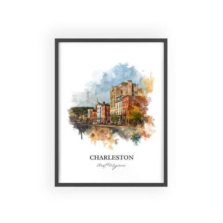 Charleston, West Virginia – Watercolor Art Print