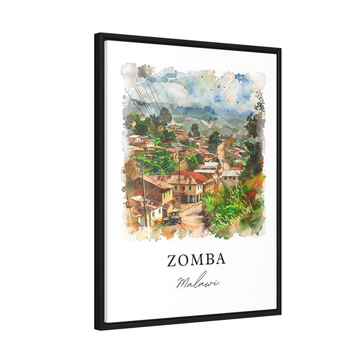 Zomba Malawi Wall Art, Zomba Print, Zomba Watercolor, Zomba Malawi Gift,