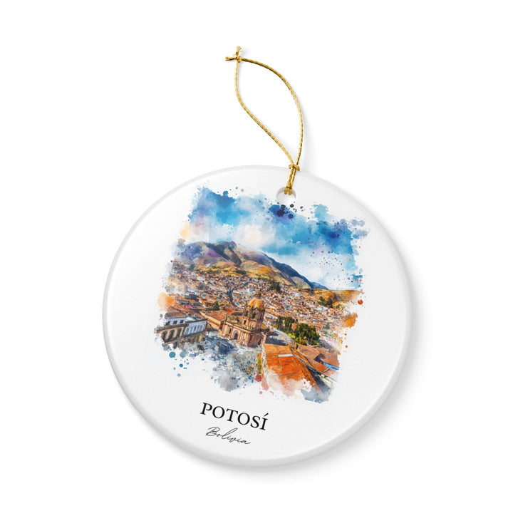 Potosí Ornament: Unique Potosí Bolivia Souvenir, Bolivia Xmas Decor, and Authentic Potosí Bolivia Gift