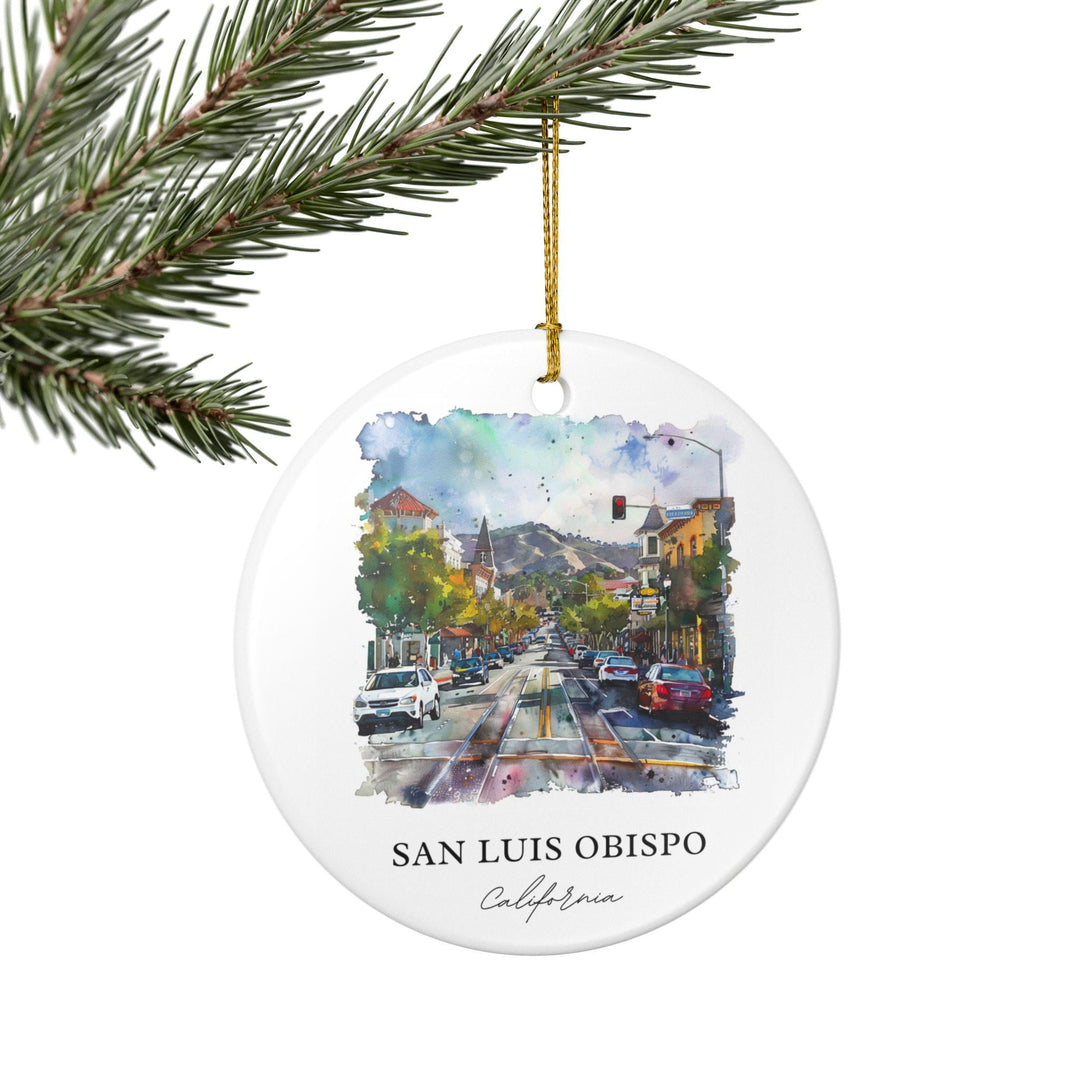 San Luis Obispo Ornament: Unique San Luis Obispo Souvenir, California Xmas Decor, and Authentic San Luis Obispo Gift