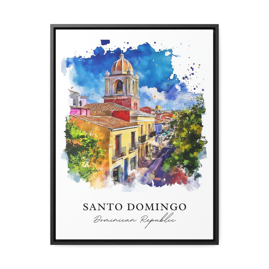 Santo Domingo Wall Art, Santo Domingo Print, Santo Domingo DR Watercolor, DR Gift,