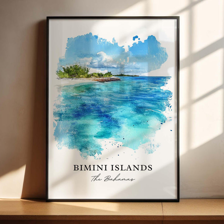 Bimini Islands Wall Art - Bahamas Print