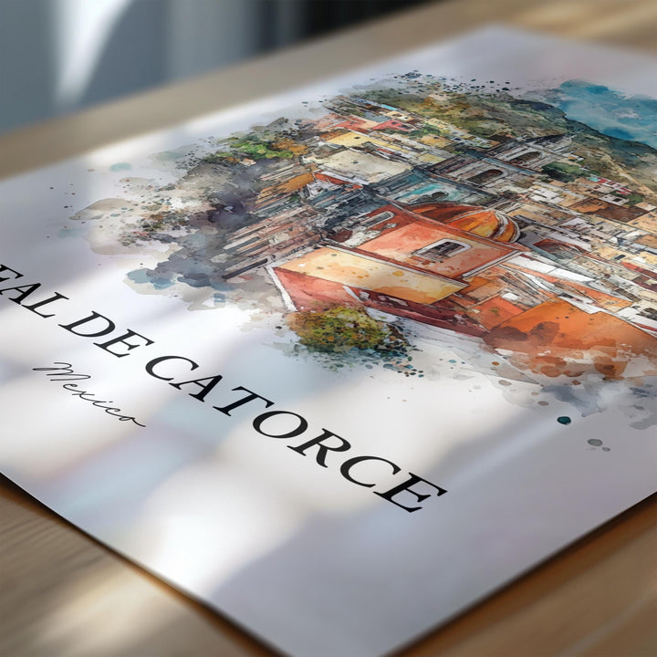 Real de Catorce, Mexico – Watercolor Art Print