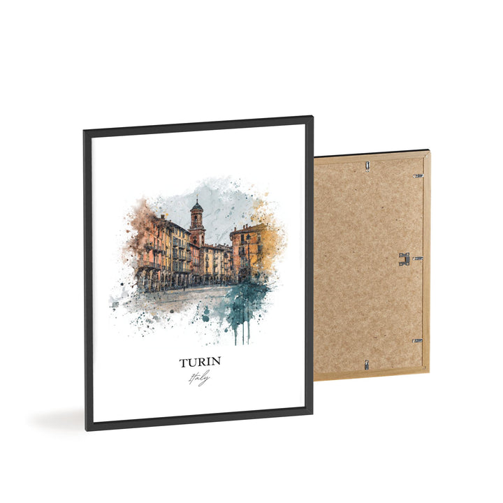 Turin, Italy – Watercolor Art Print