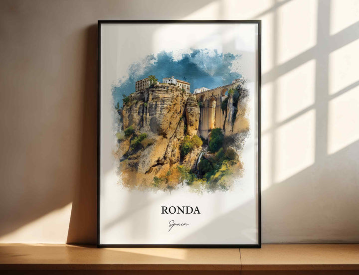 Ronda, Spain – Watercolor Art Print