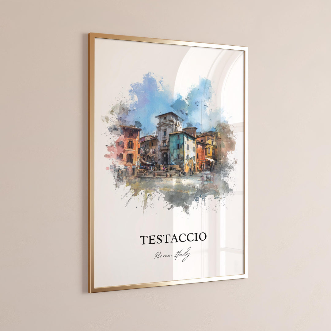 Testaccio, Italy – Watercolor Art Print