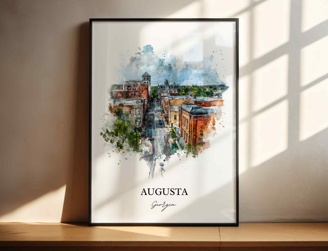 Augusta, Georgia – Watercolor Art Print