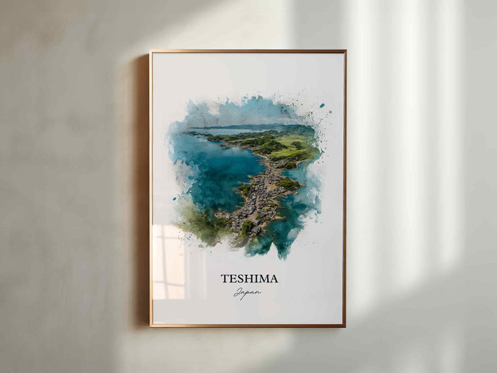 Teshima, Japan – Watercolor Art Print