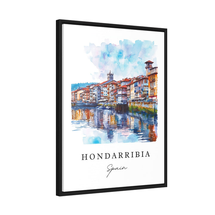 Hondarribia Spain wall art - Spain, Hondarribia print, Hondarribia Espana Wedding gift, Birthday present, Custom Text, Perfect Gift