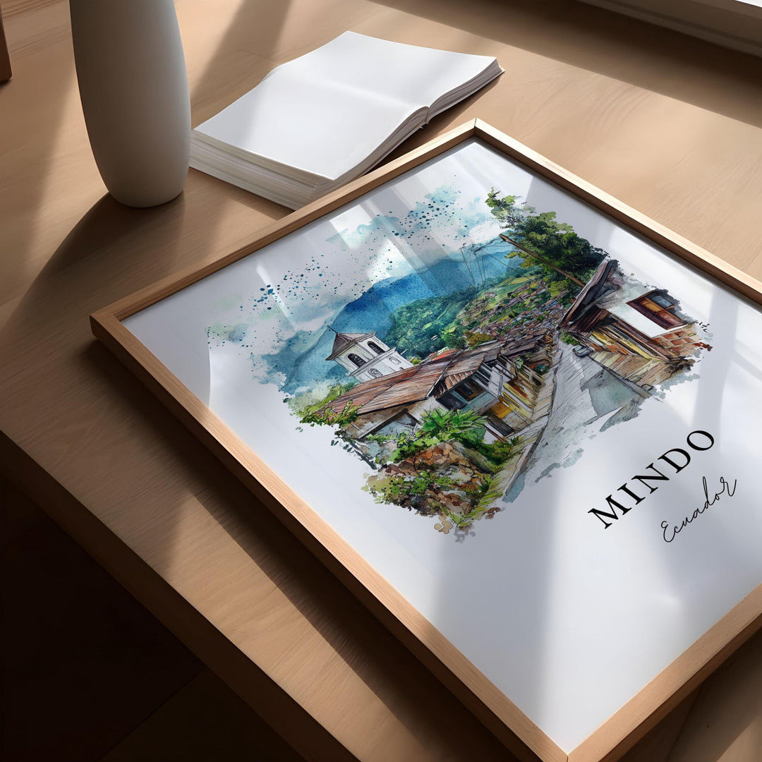 Mindo, Ecuador – Watercolor Art Print