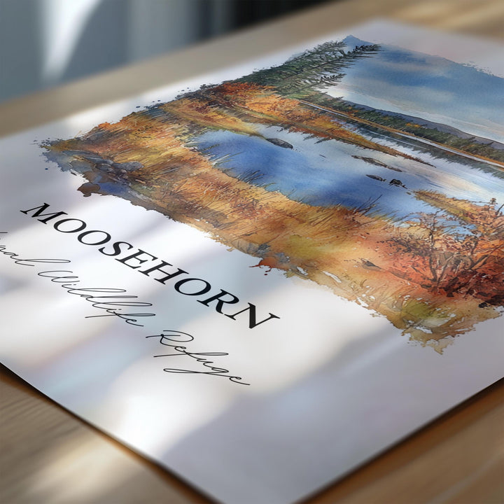 Moosehorn Refuge, Maine – Watercolor Art Print