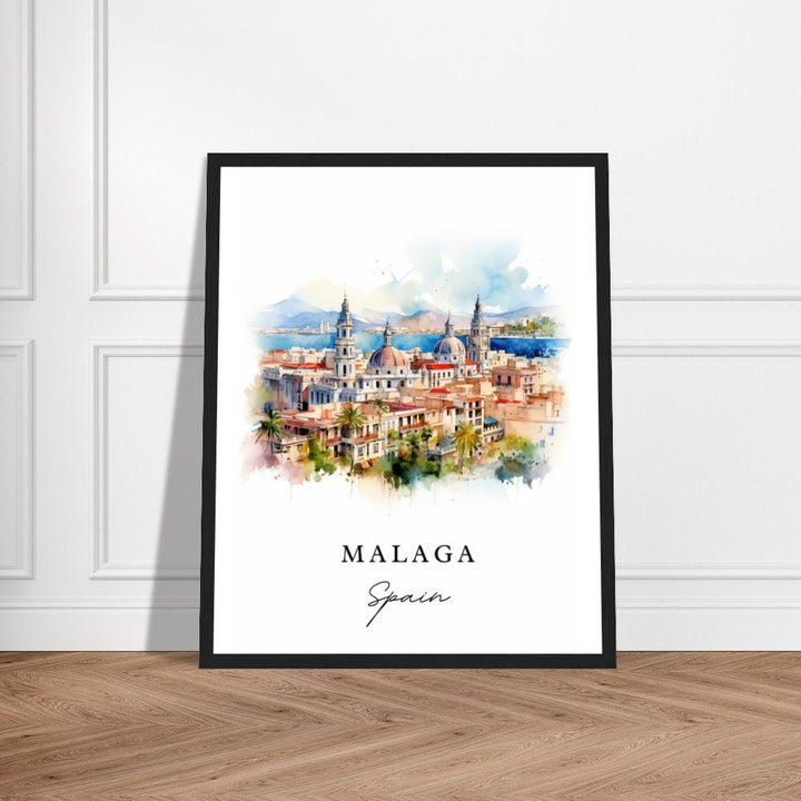 Malaga Spain Print | Travel Poster | Birthday present | Wedding anniversary gift | Art Print