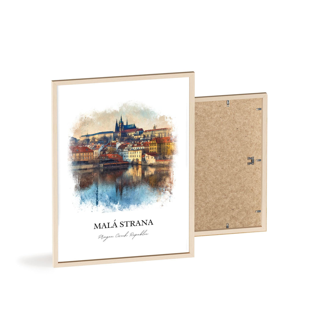 Malá Strana, Czech Republic – Watercolor Art Print