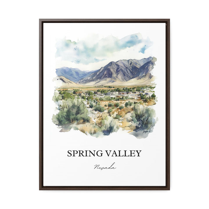 Spring Valley NV Wall Art, Las Vegas Print, Clark County Watercolor Art, Amsterdam Gift, Travel Print, Travel Poster, Housewarming Gift