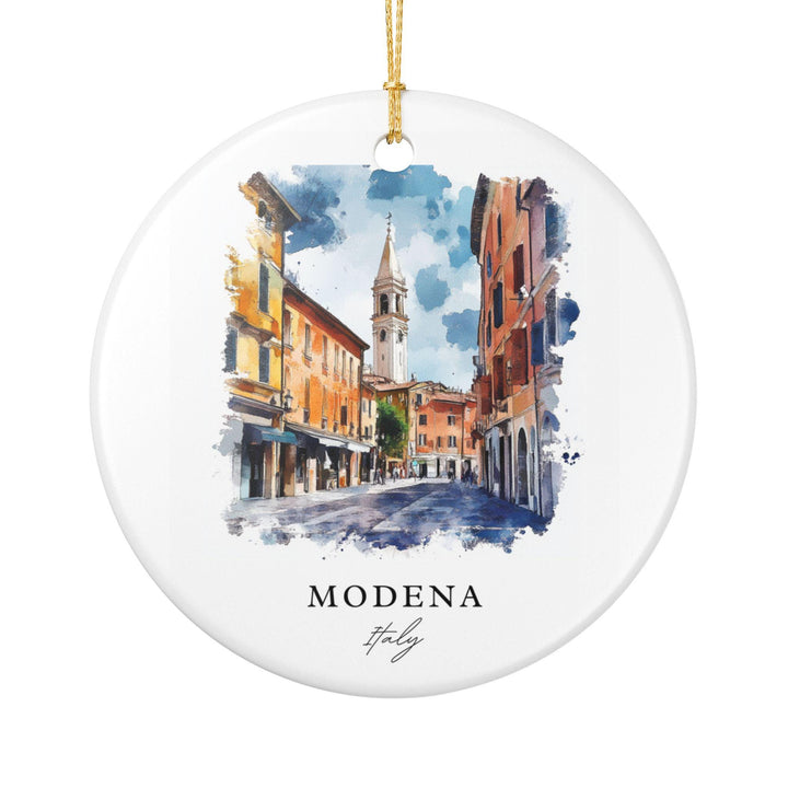 Modena Italy Ornament: Unique Modena Souvenir, Modena IT Xmas Decor, and Authentic Modena Italy Gift
