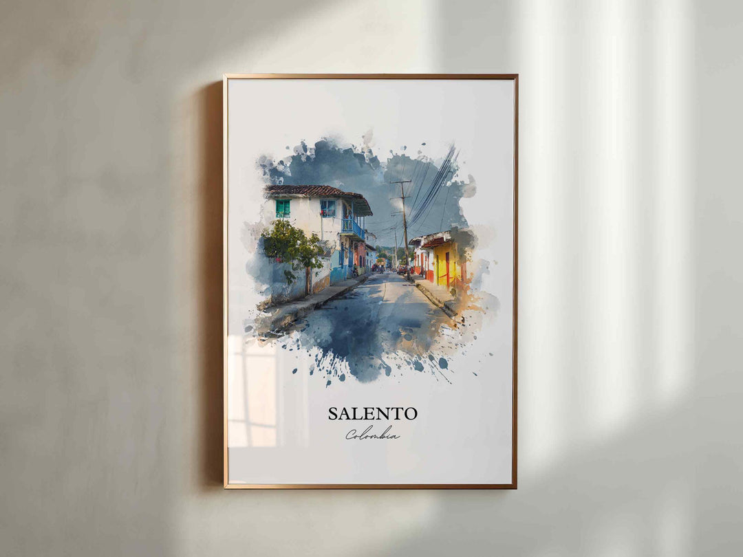 Salento, Colombia – Watercolor Art Print