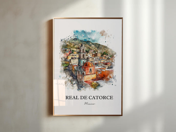 Real de Catorce, Mexico – Watercolor Art Print